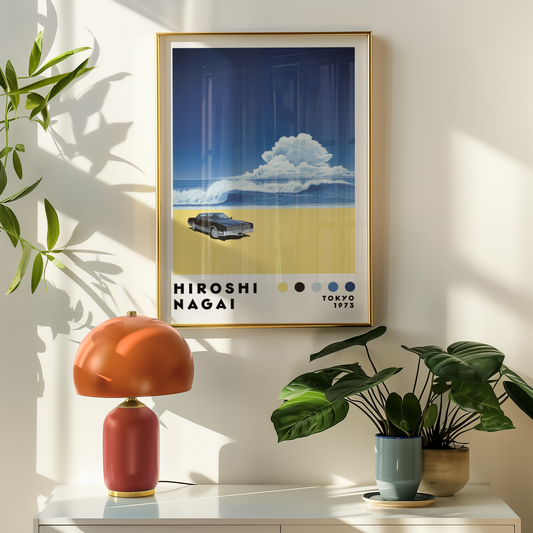 Hiroshi Nagai Beach Drive Poster