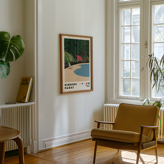 Hiroshi Nagai Garden Poolside Poster