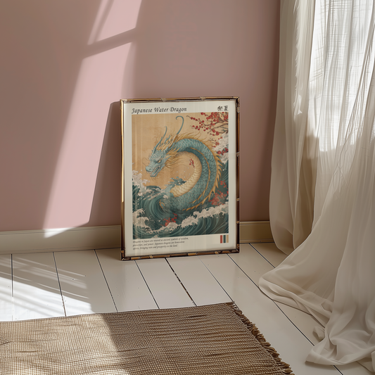 Dragon Of Prosperity Waves Poster