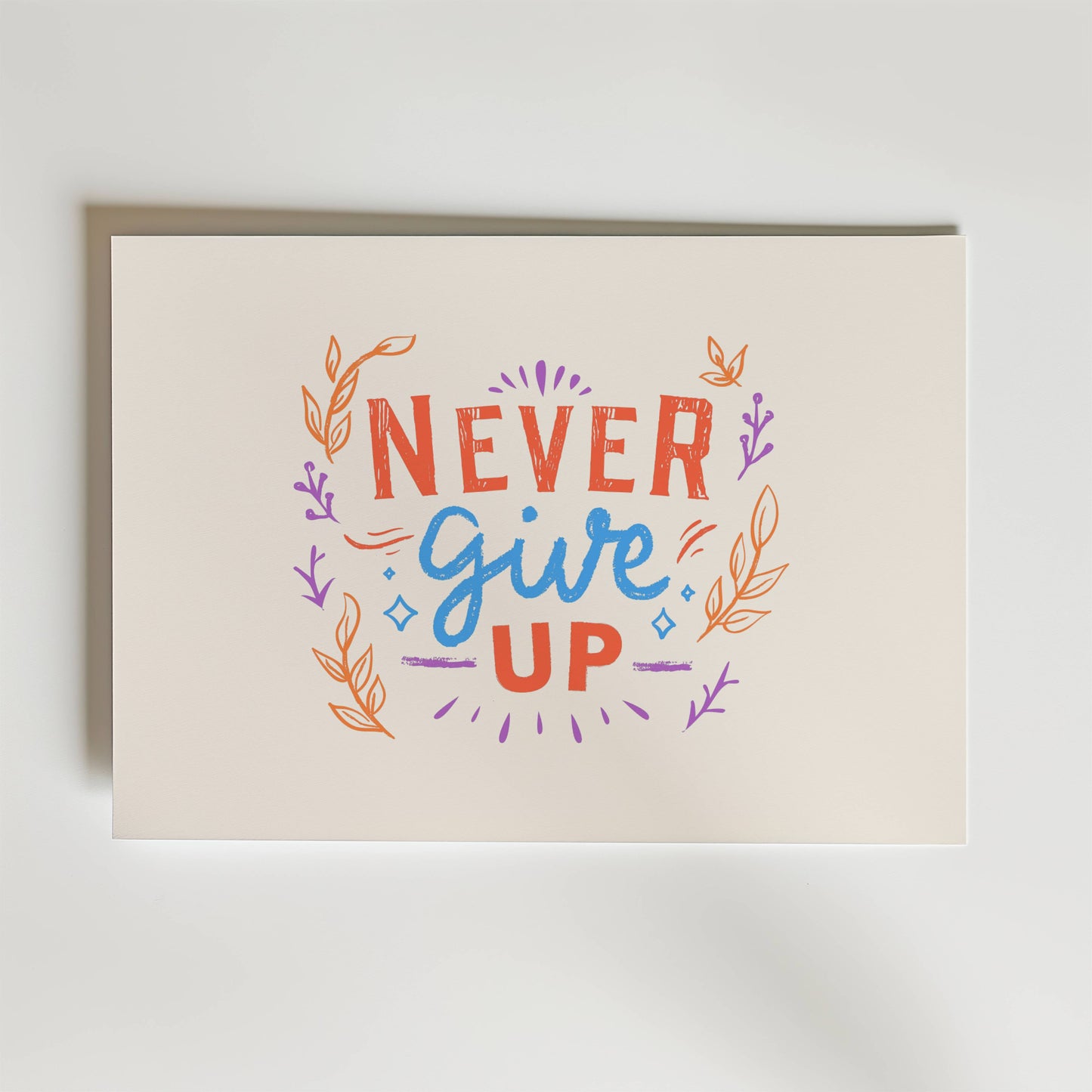 Never Give Up Poster