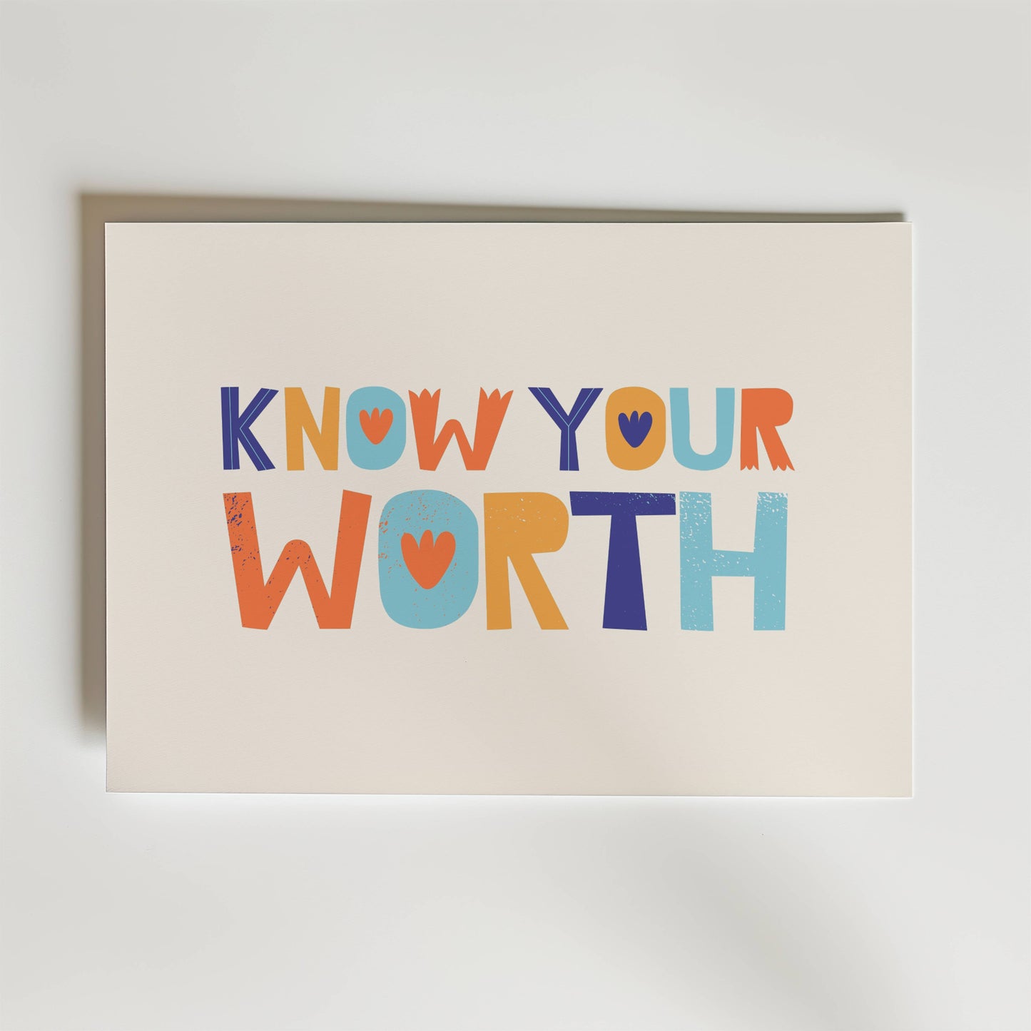 Know Your Worth Poster