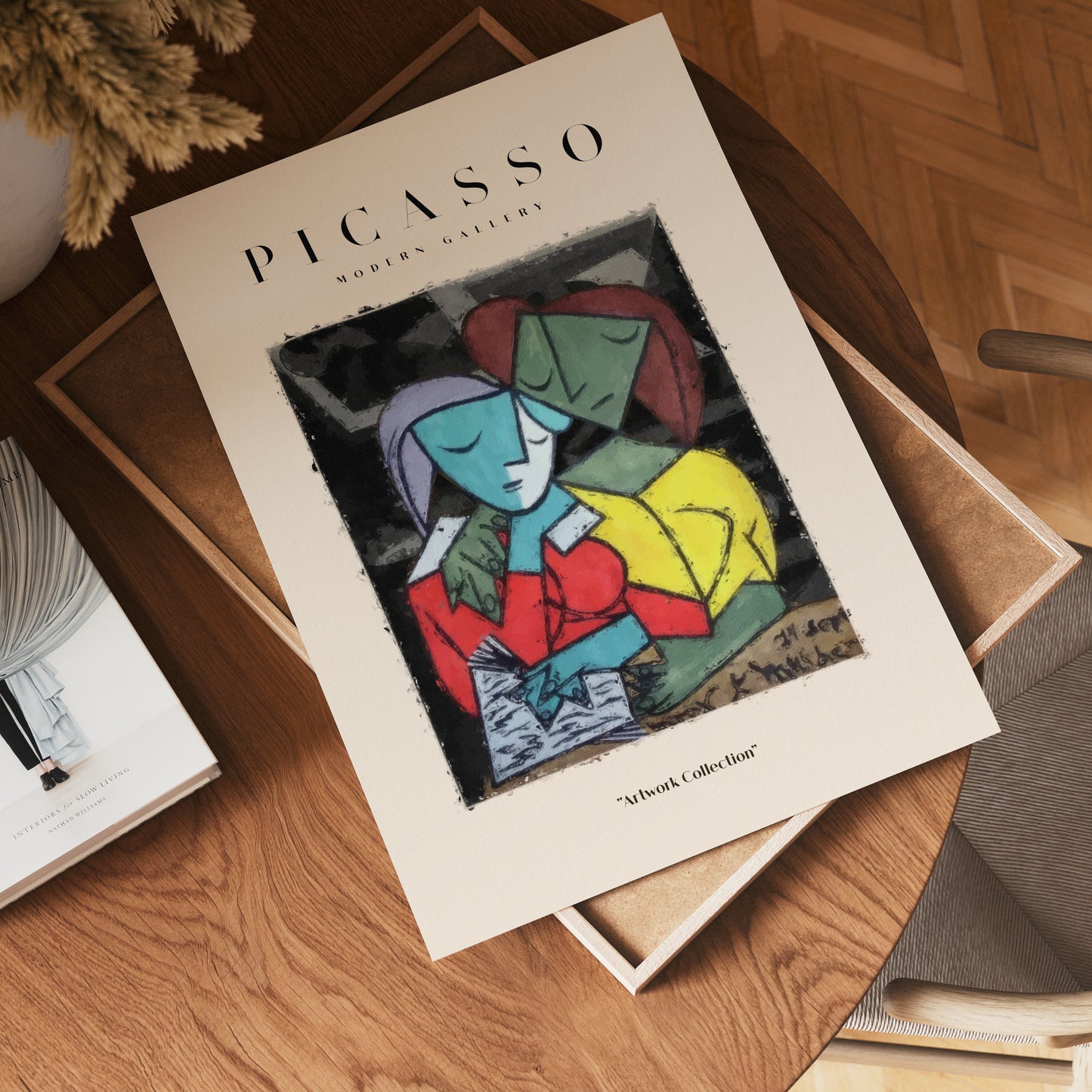 Picasso Colorful Love Embrace Poster