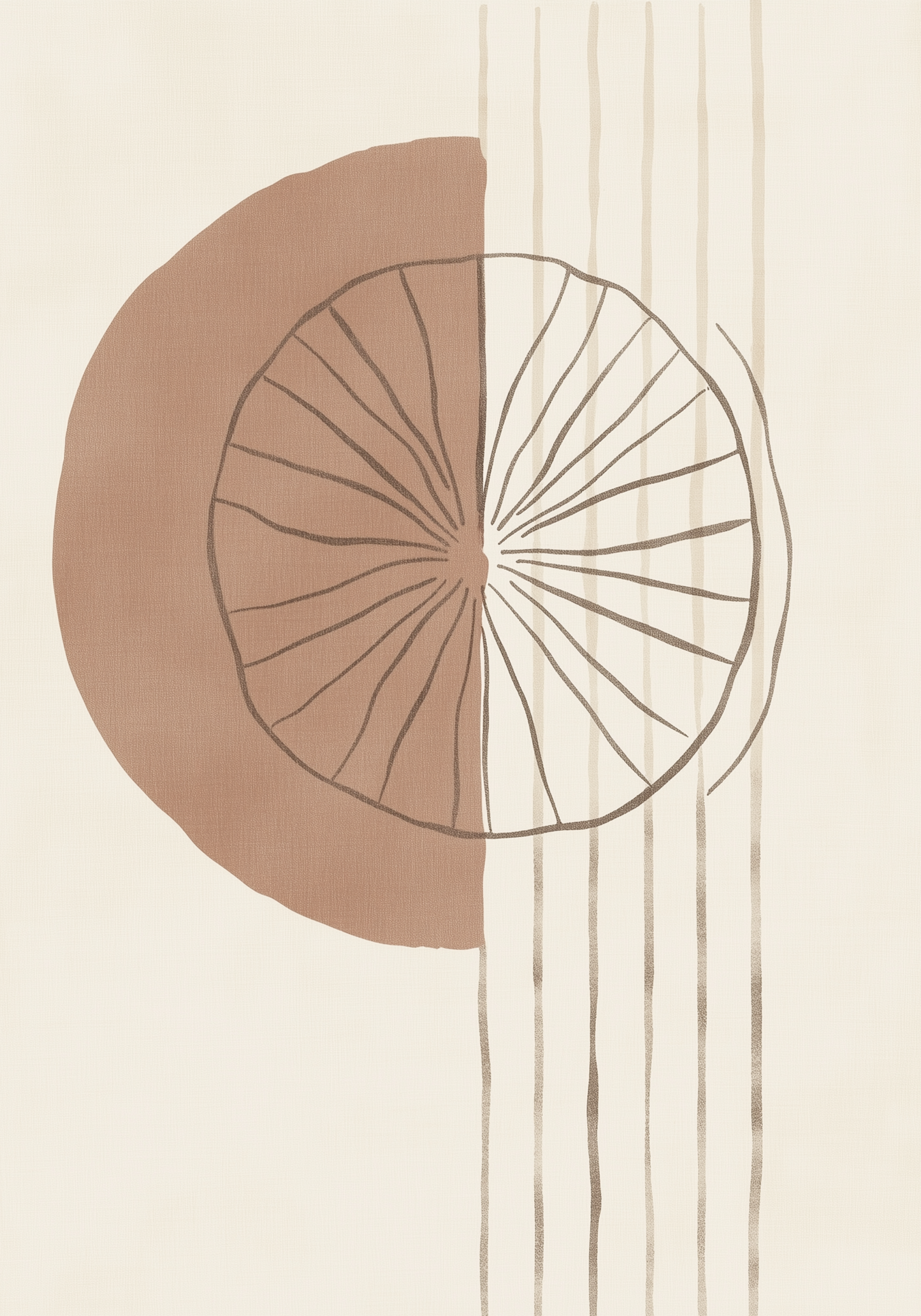 Linear Solar Form Poster