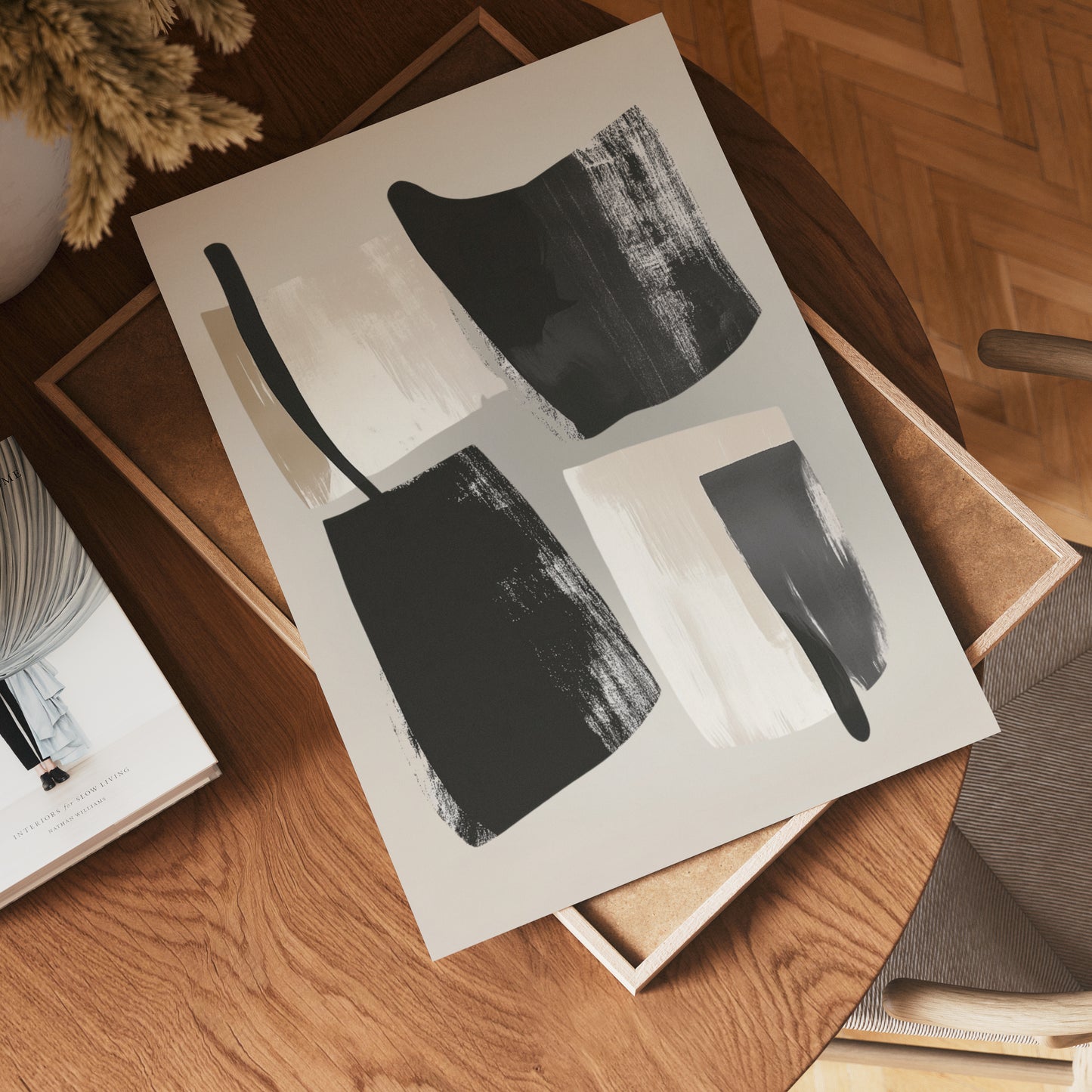 Abstract Brushstrokes Poster