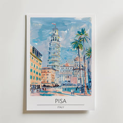 Pisa Leaning Landmark Poster