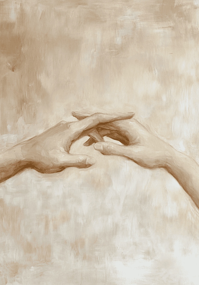 Holding Hands Poster