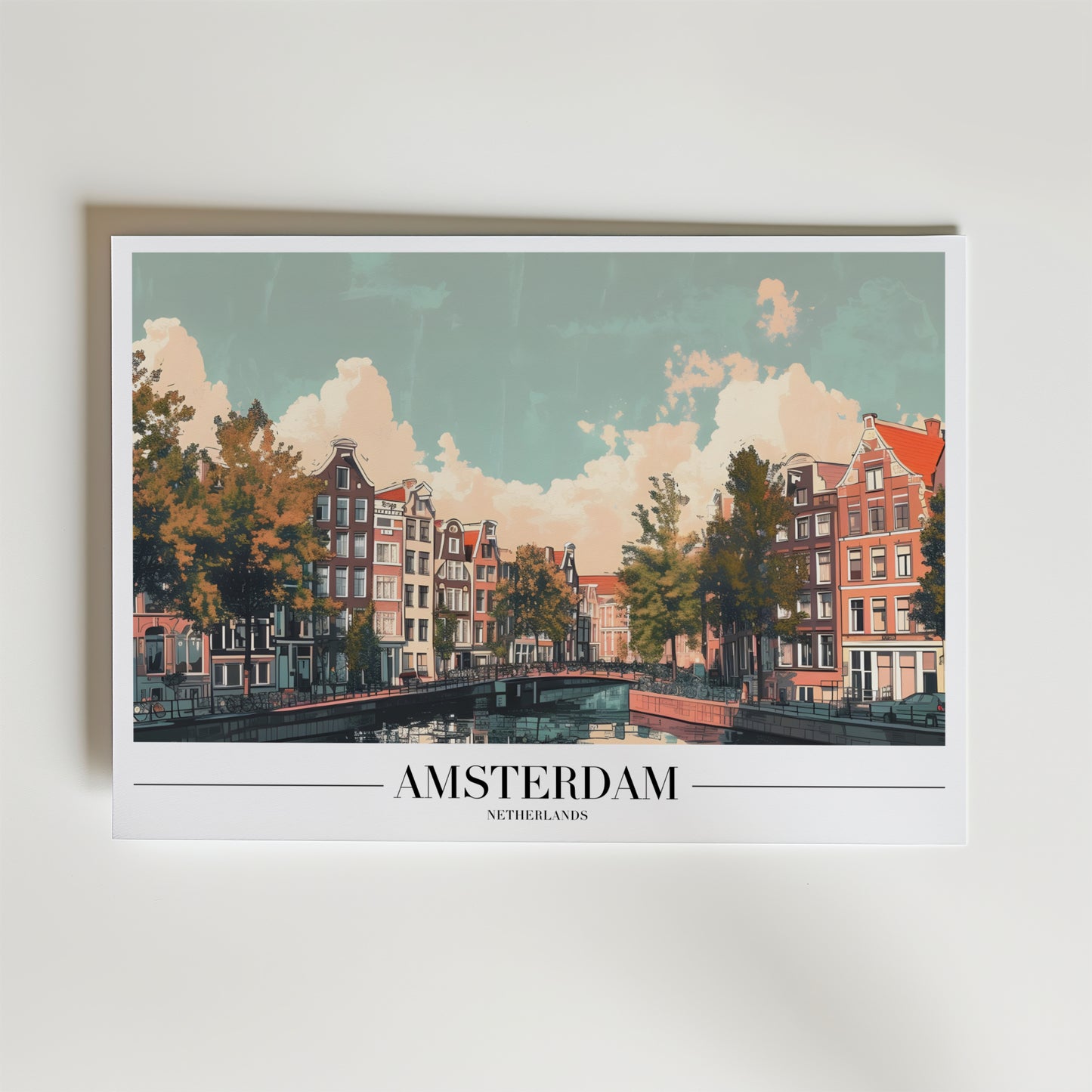 Amsterdam Cityscape Poster