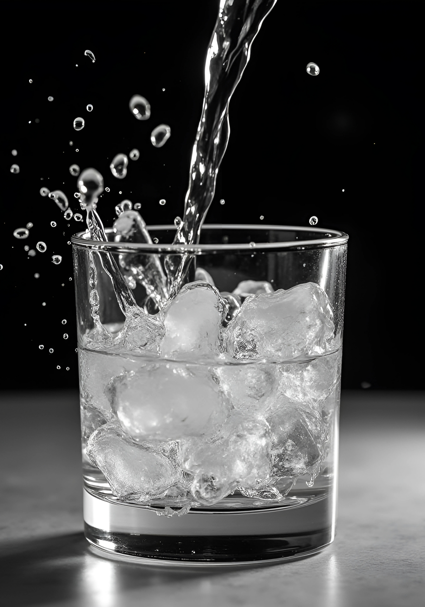 Ice Cold Water Splash Poster