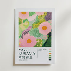 Yayoi Kusama Soft Green Blossom Poster