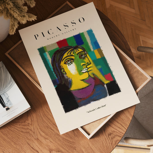Picasso Vibrant Femme Portrait Poster