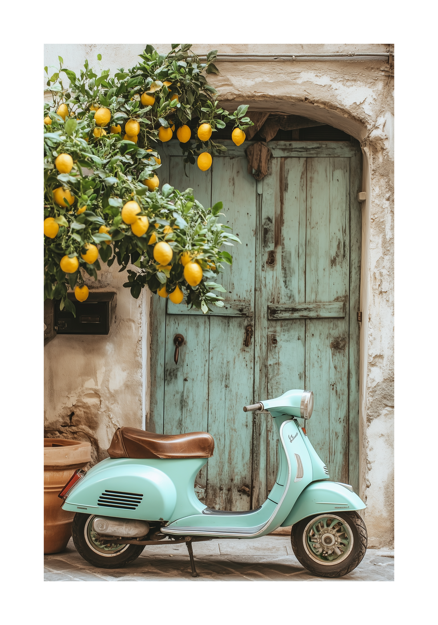 Italian Vespa Poster