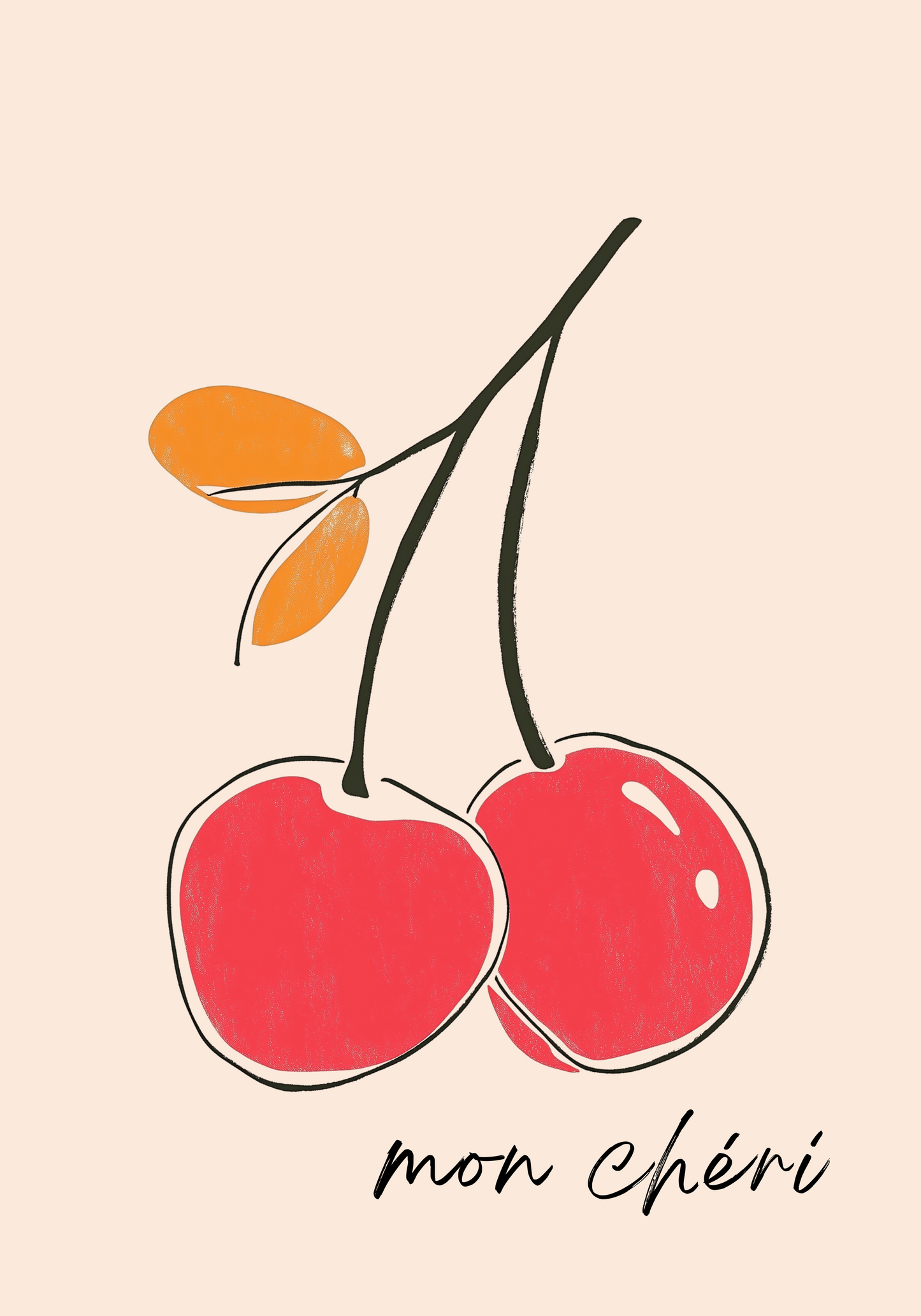 Mon Chéri Cherries Poster