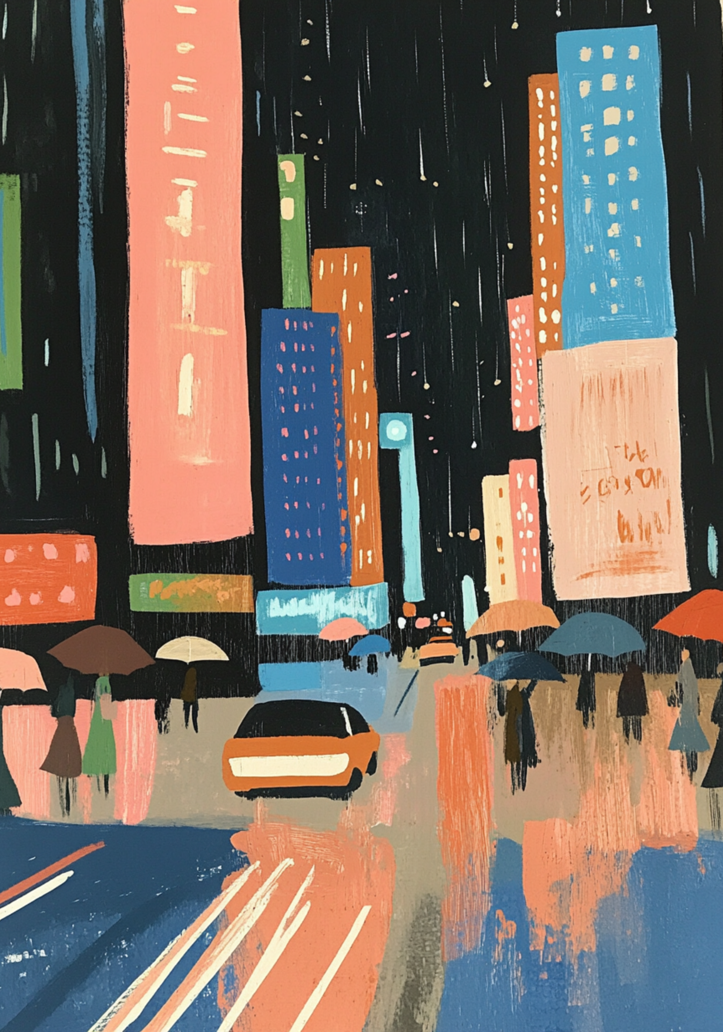 Midnight Drizzle Poster