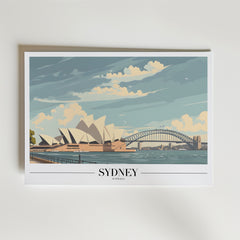 Sydney Skyline Poster