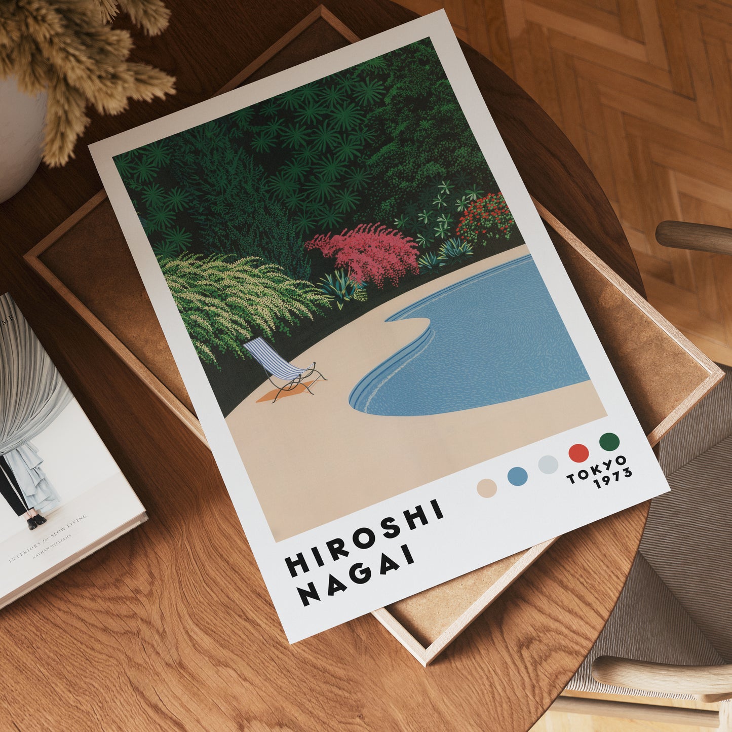 Hiroshi Nagai Garden Poolside Poster