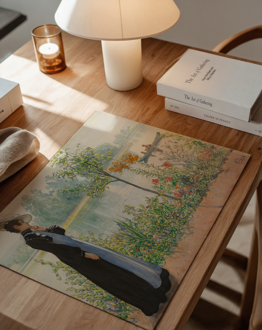 Carl Larsson Karin by the shore Poster