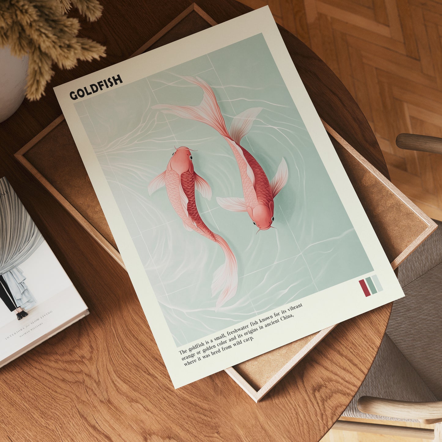 Yin Yang Goldfish Poster