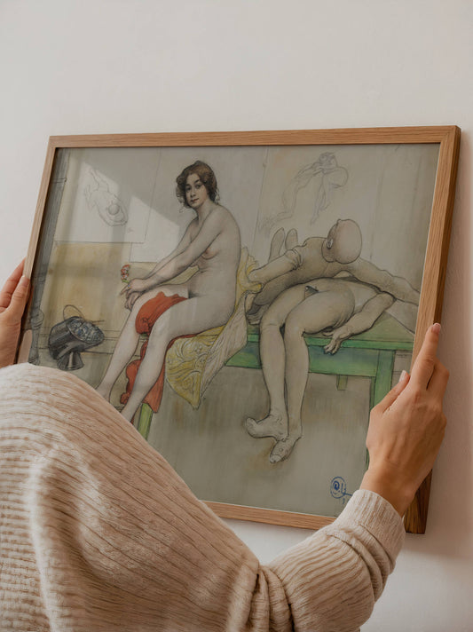 Carl Larsson The Model and the Mannequins Poster