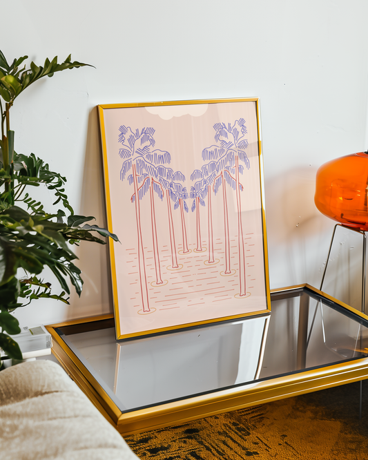 Palm Dream Sunset Poster