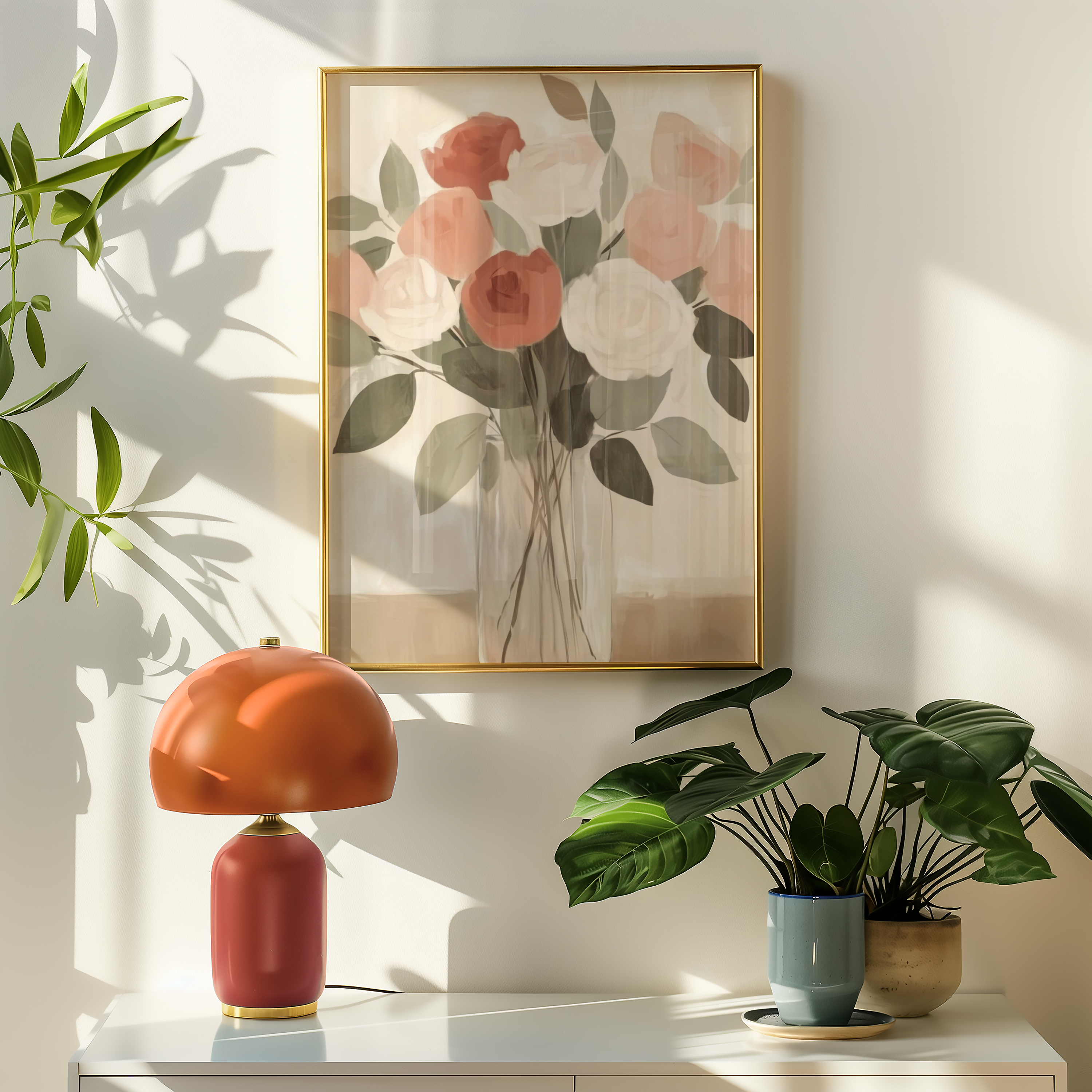 Sunset Over Lavender Fields Poster