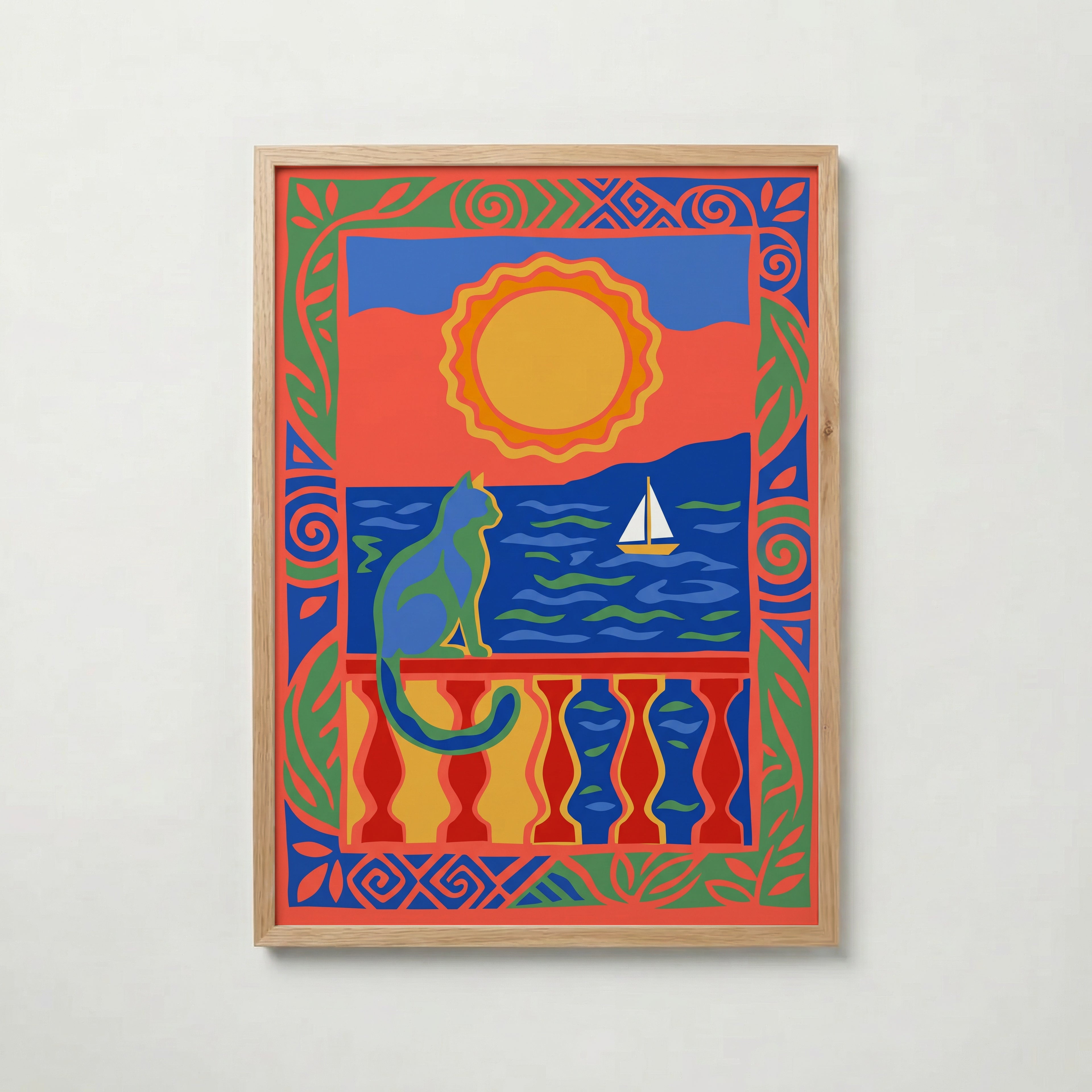 Matisse Balcony Cat Poster – ekram
