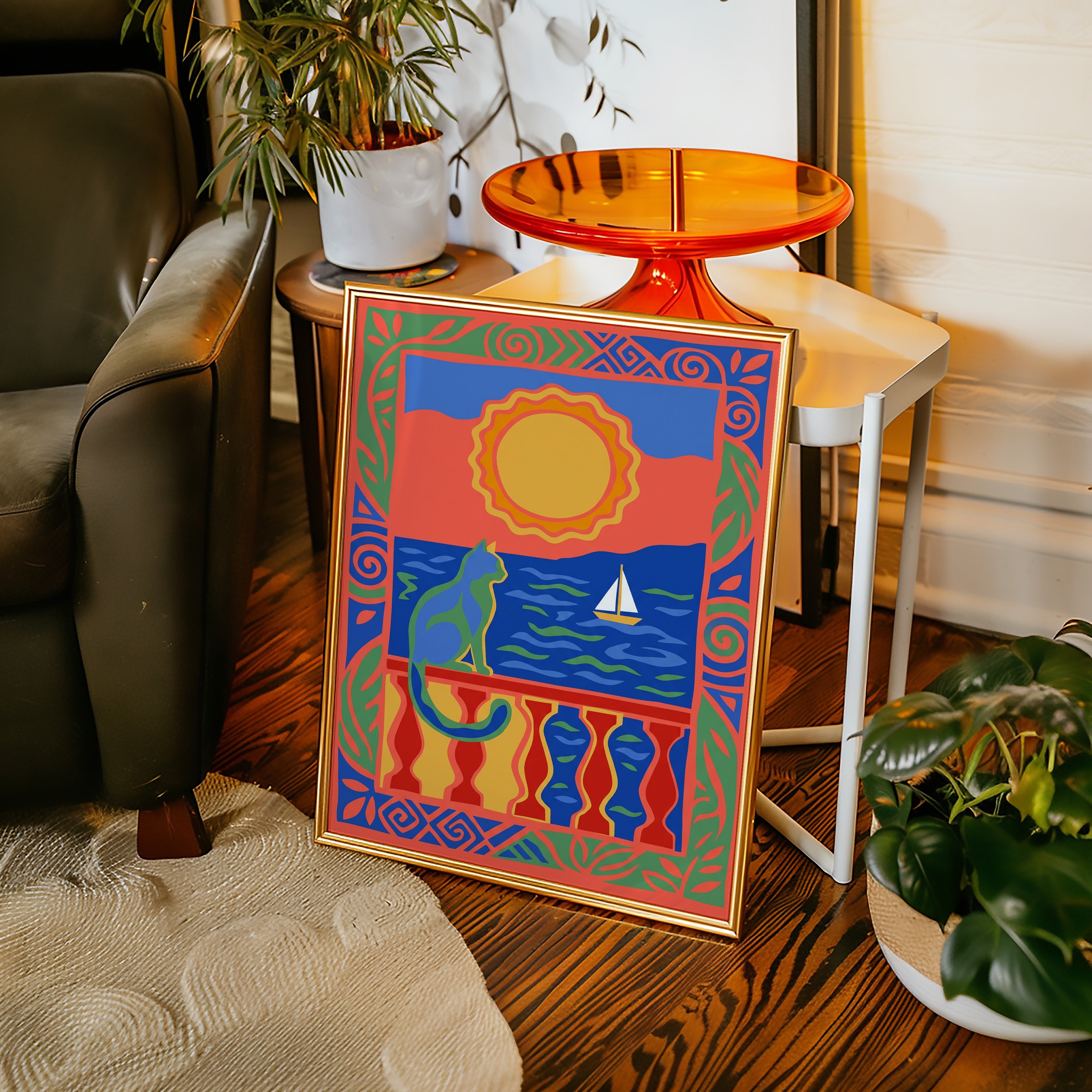 Matisse Balcony Cat Poster – i rum 1