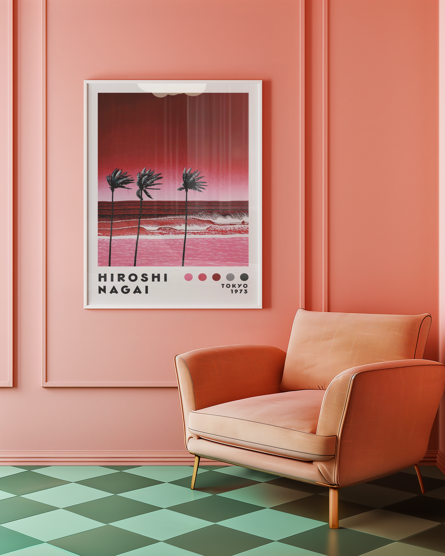 Hiroshi Nagai Crimson Coast Poster