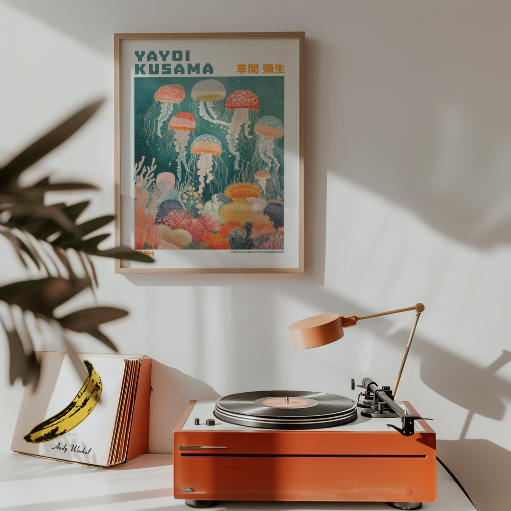 Yayoi Kusama Floating Jellyfish Reverie Poster