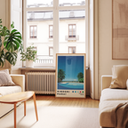 Hiroshi Nagai Seaside Pool Poster