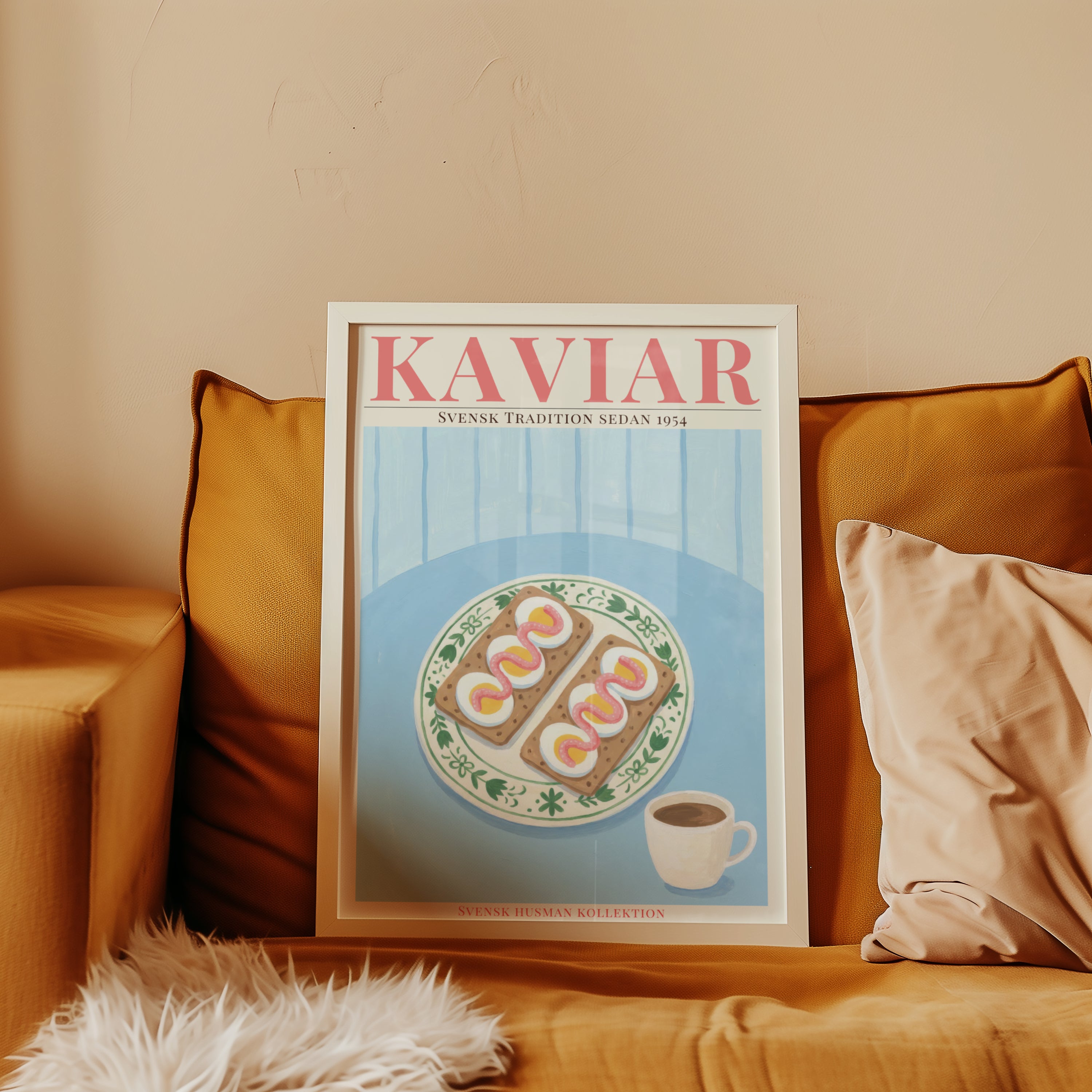 Kaviar Knäckebröd och Ägg Poster – poster på vägg inredning
