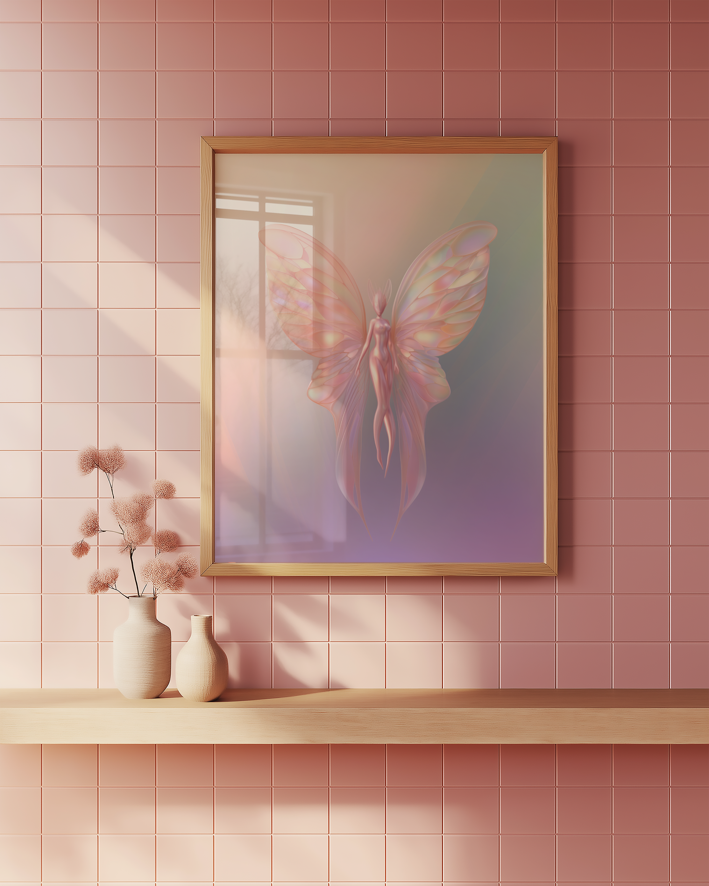 Pastel Fairy Wings Poster