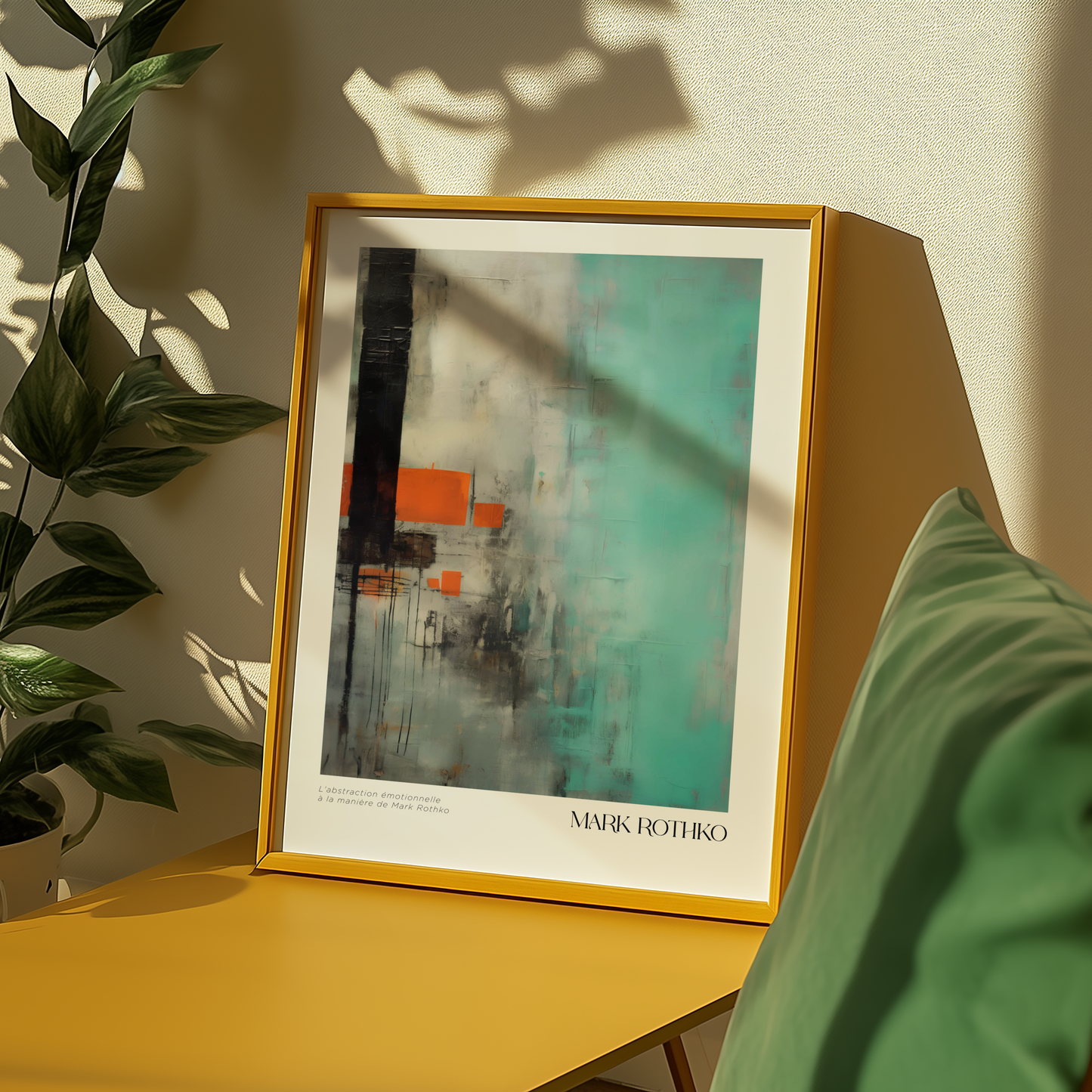 Dissipating forms Mark Rothko Poster