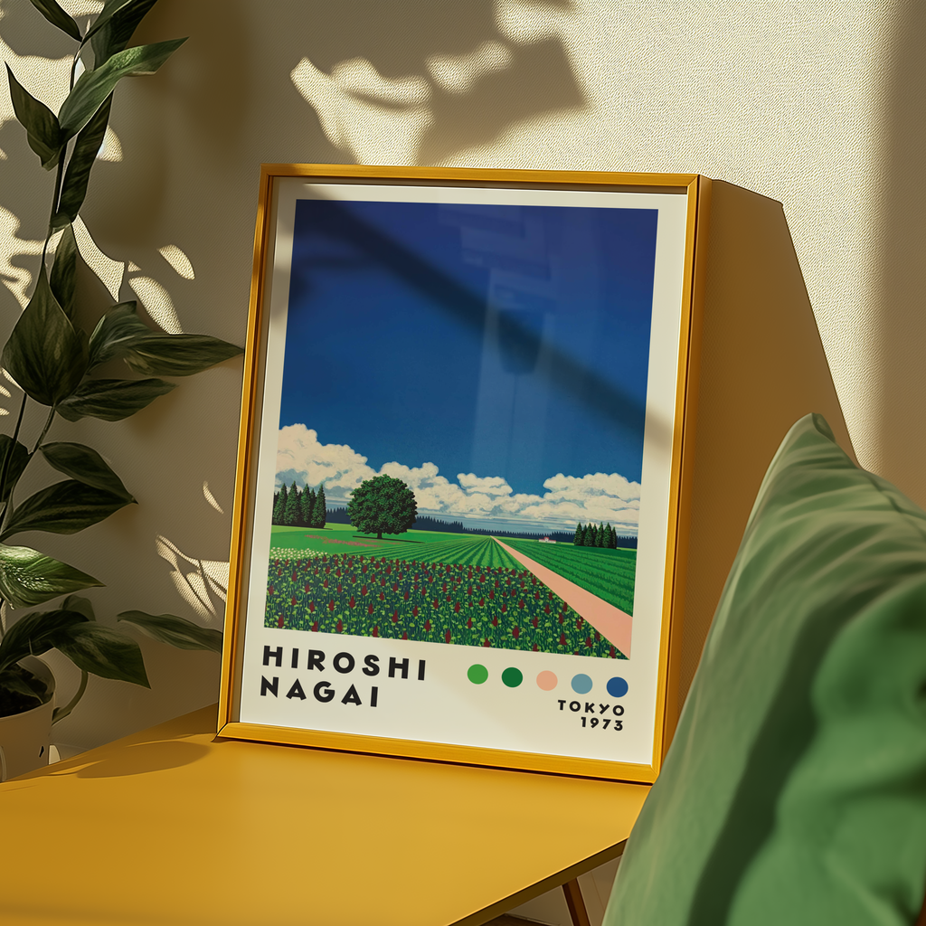 Hiroshi Nagai Floral Horizon Poster