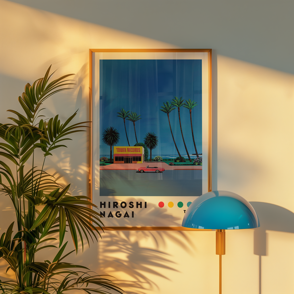 Hiroshi Nagai Tower Records Drive Poster