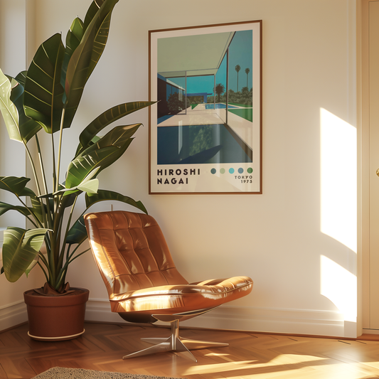 Hiroshi Nagai Poolside Morning Poster