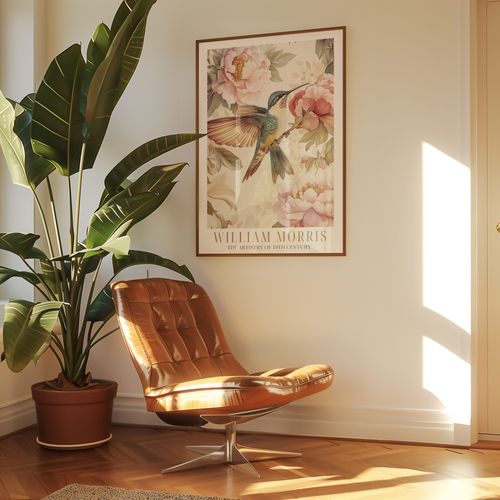 The Hummingbird Garden William Morris Poster