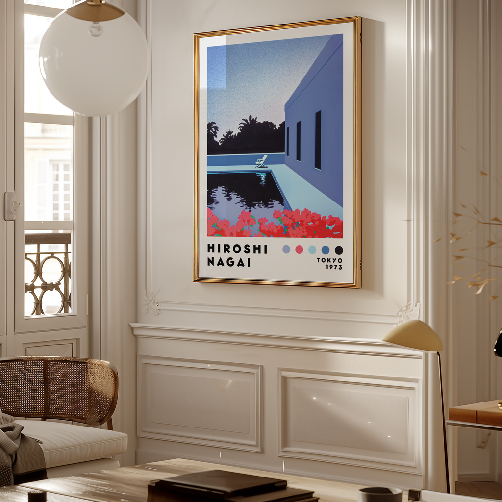 Hiroshi Nagai Poolside Evening Poster