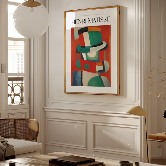 L’Homme au Chapeau Matisse Poster