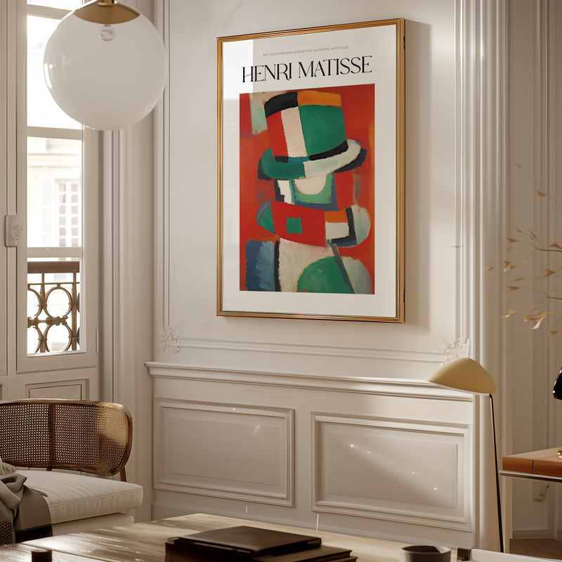 L’Homme au Chapeau Matisse Poster