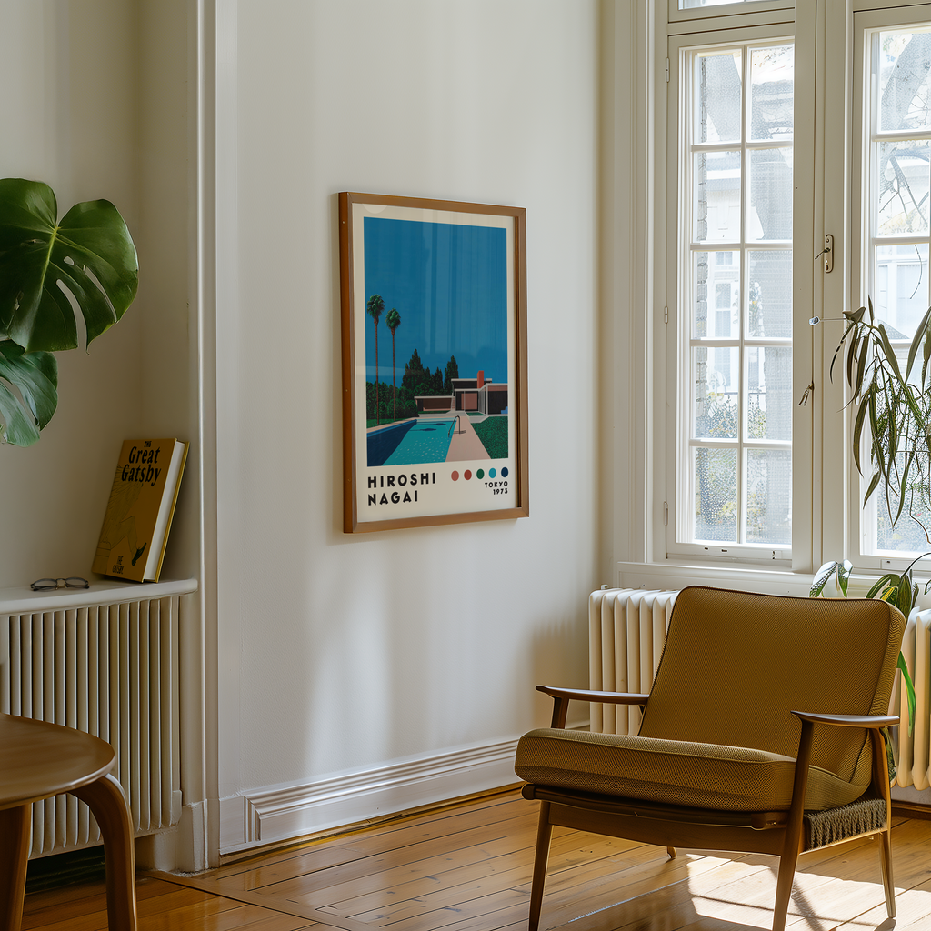 Hiroshi Nagai Poolside Serenity Poster