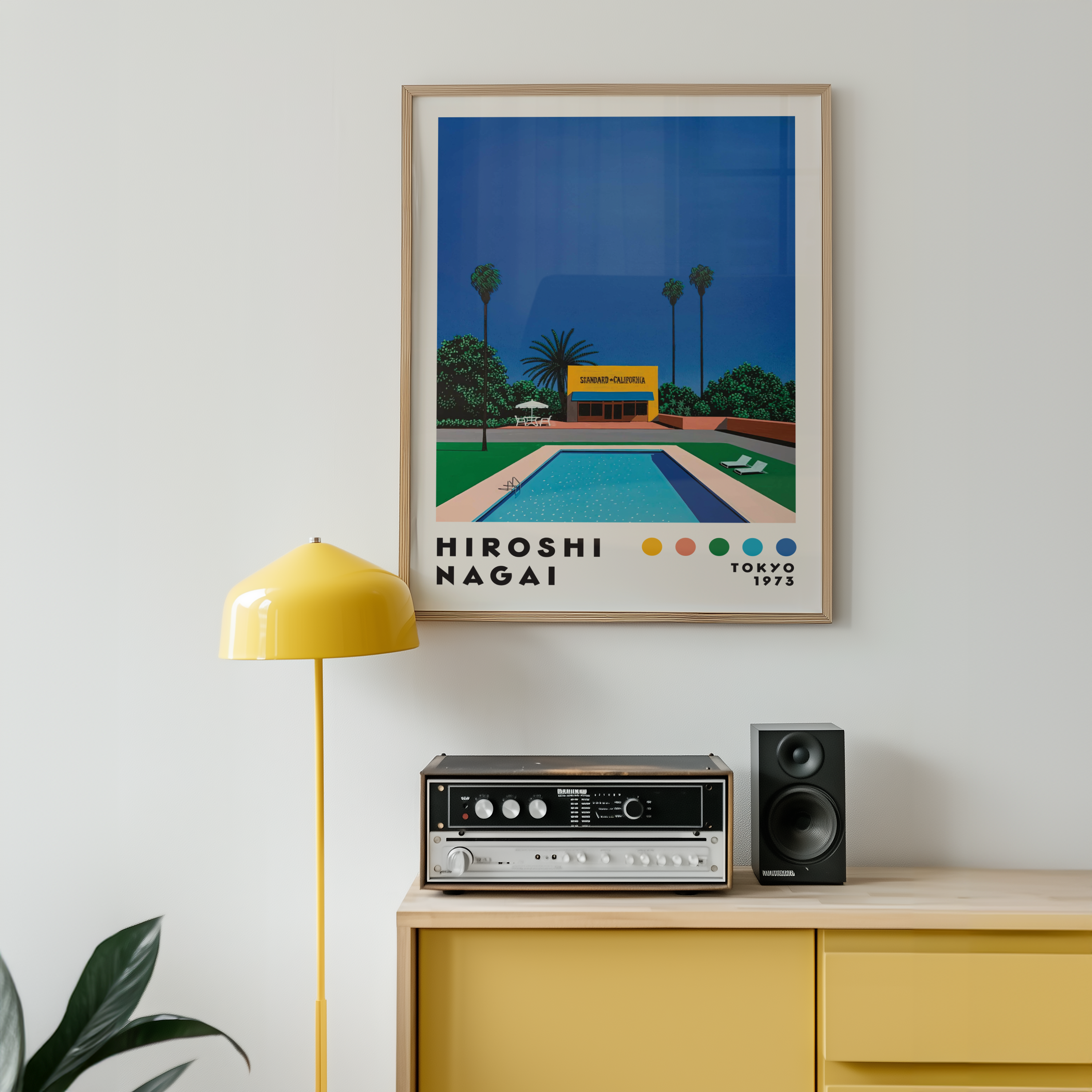 Hiroshi Nagai California Pool Poster