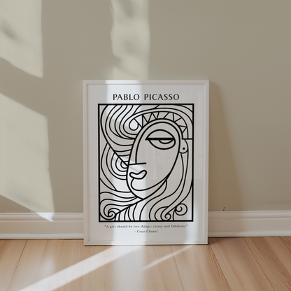 Picasso Minimal Muse Poster