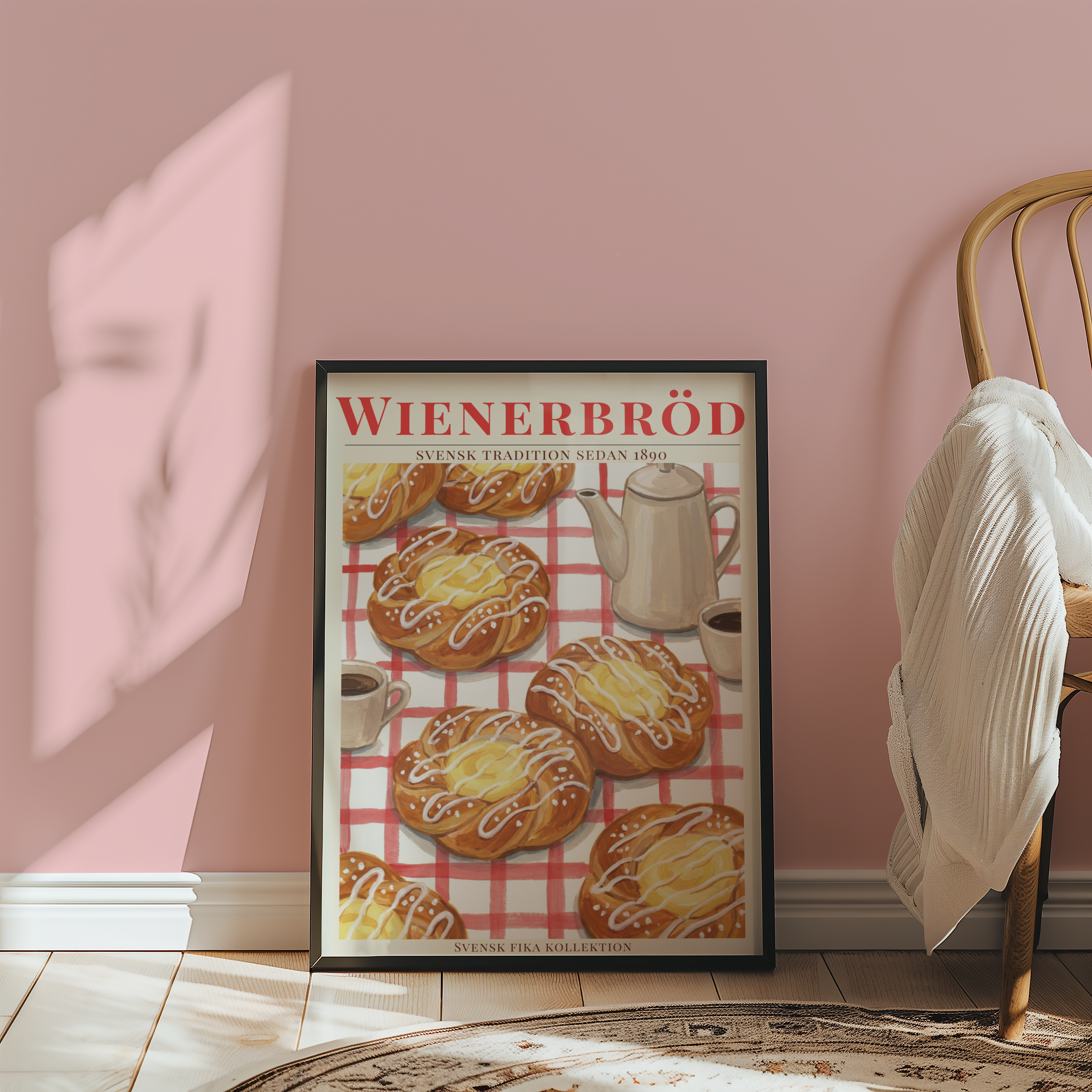 Wienerbröd Poster – poster väggdekoration inredning – Affischer hos Bozetto