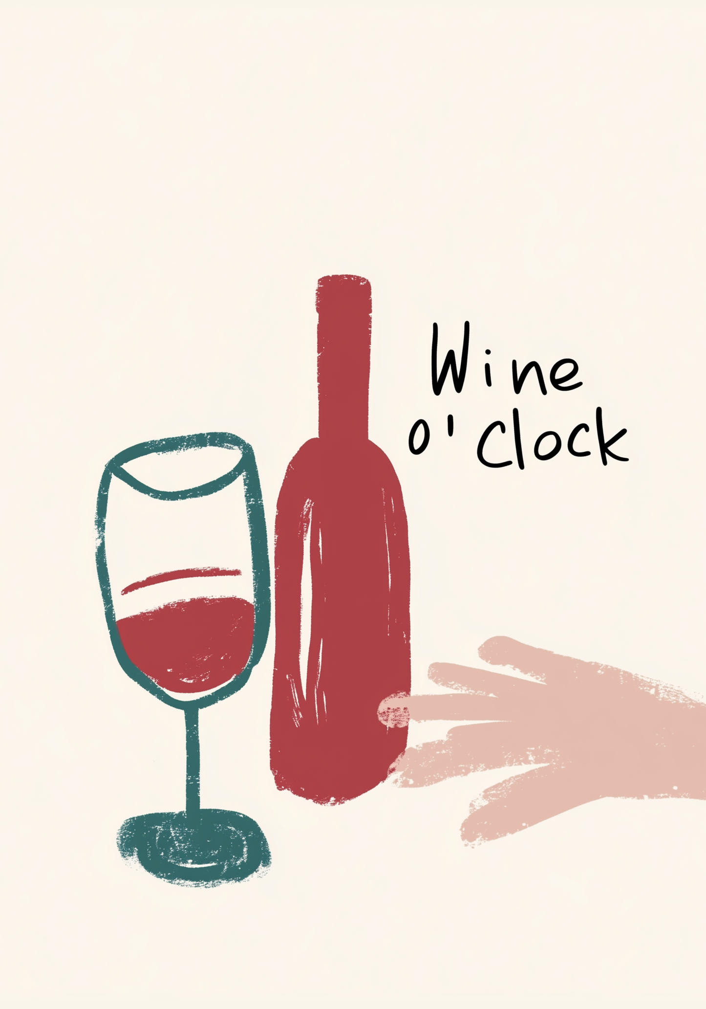 Wine O'Clock Poster