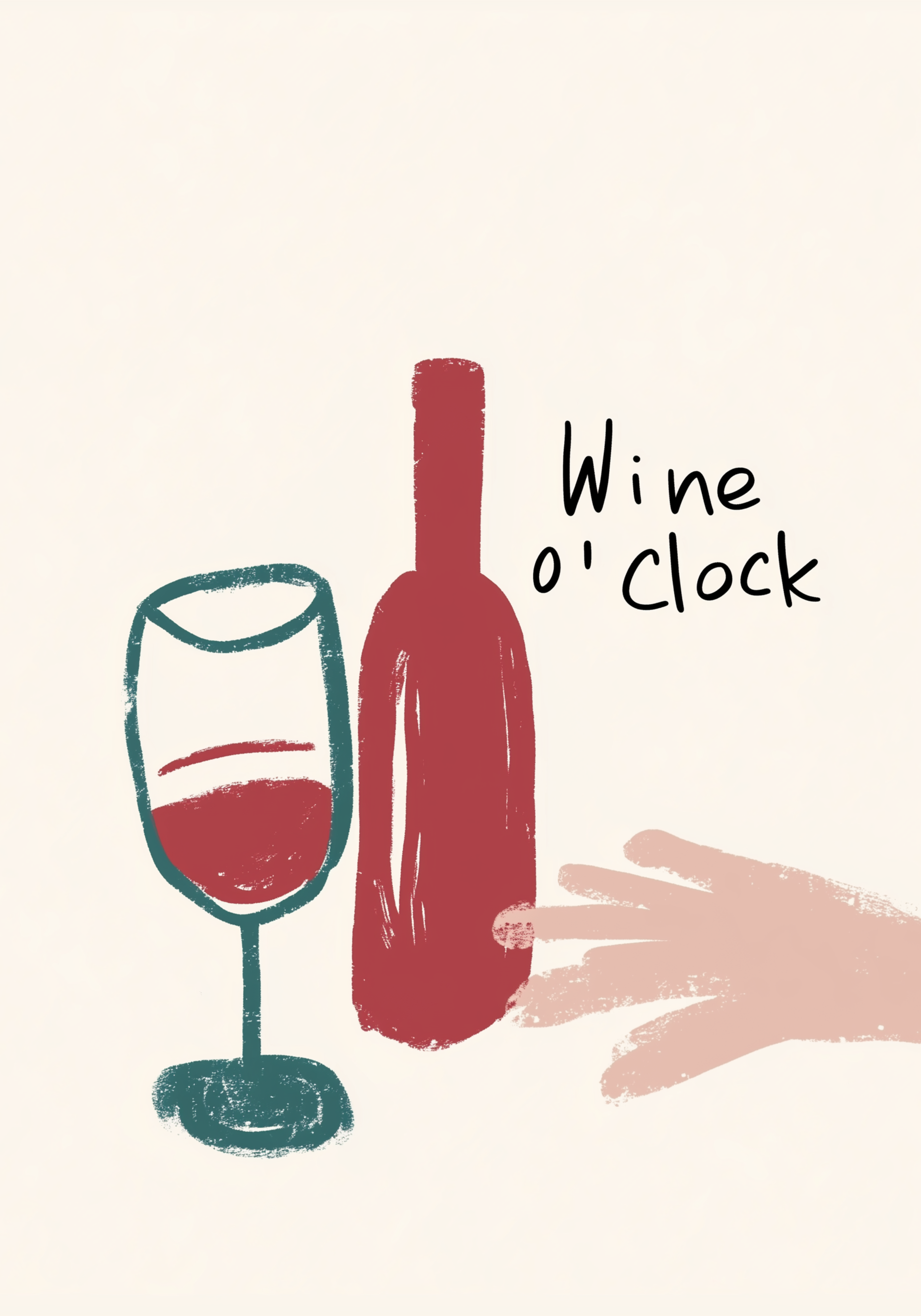 Wine O'Clock Poster