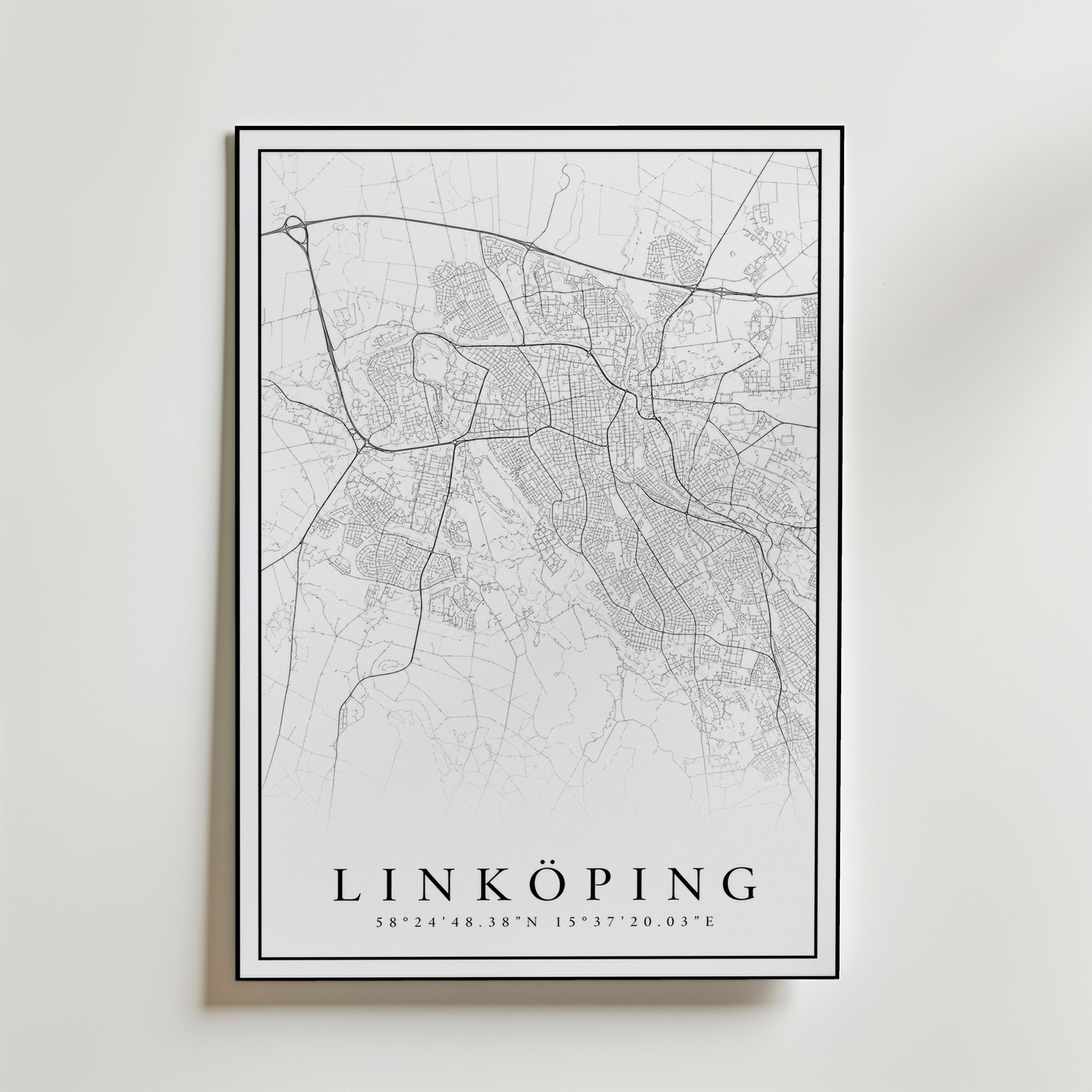 Storleksguide för Linköping Karta – välj din favoritstorlek och beställ hos Bozetto