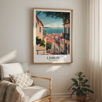 Golden Streets Of Lisbon Poster
