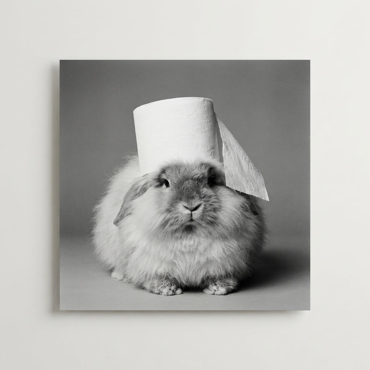 Bathroom Bunny Poster – produktbild