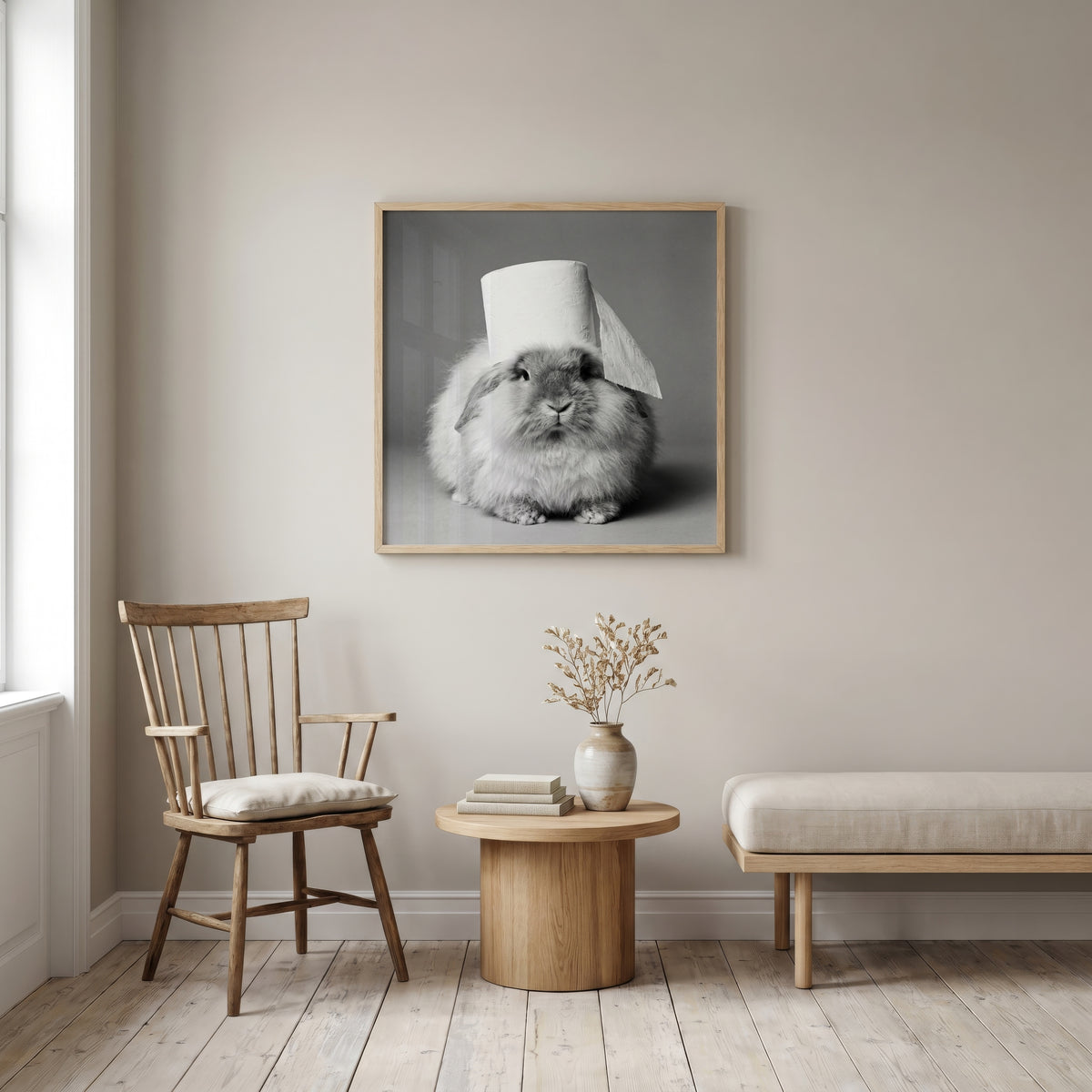 Bathroom Bunny Poster – i rum 3