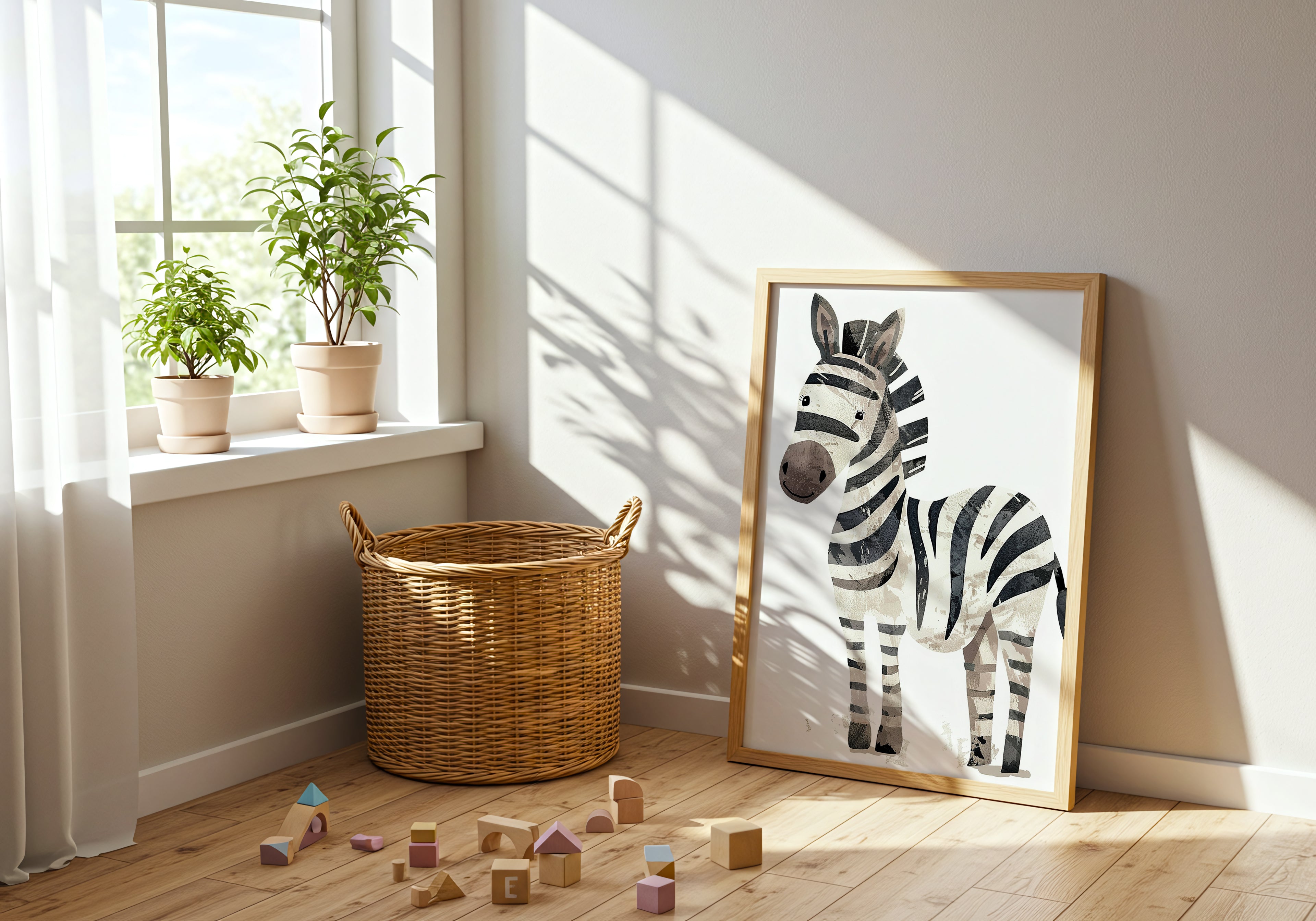 Happy Zebra Poster